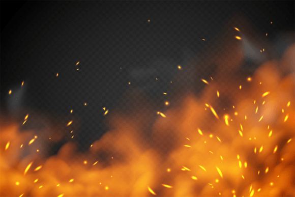 Download Smoke Fire Effect. Burning Embers Red Ho - Effect Collection