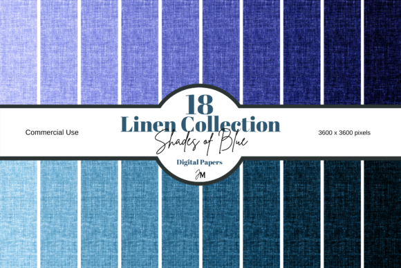Download Blue Linen Material Texture - Set of 20 - Blue Collection