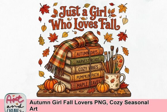 Download Autumn Girl Fall Lovers PNG, Cozy Seasonal Art - Seasonal art Collection