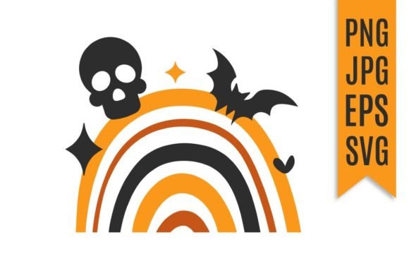 Download Rainbow Halloween Vector Illustration - Premium Resources