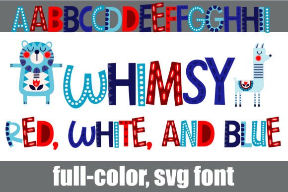 Download Whimsy Red, White, and Blue - Blue Collection