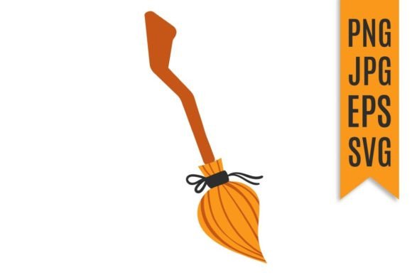 Download Witch Broom Halloween Vector Illustratio - Halloween vector Collection
